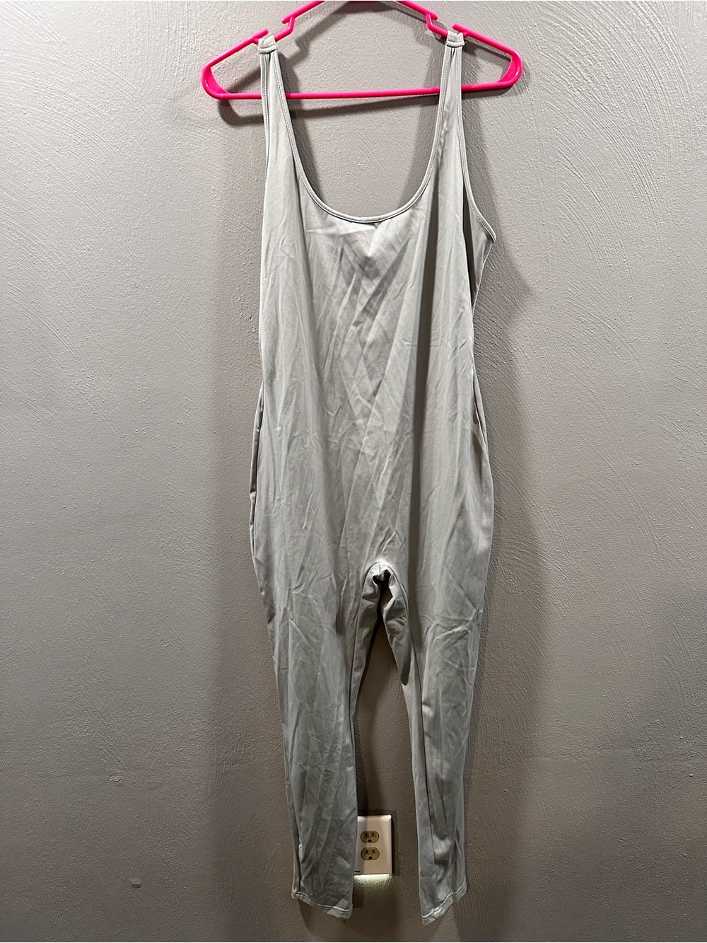 SHEIN Light Gray Sleeveless Jumpsuit